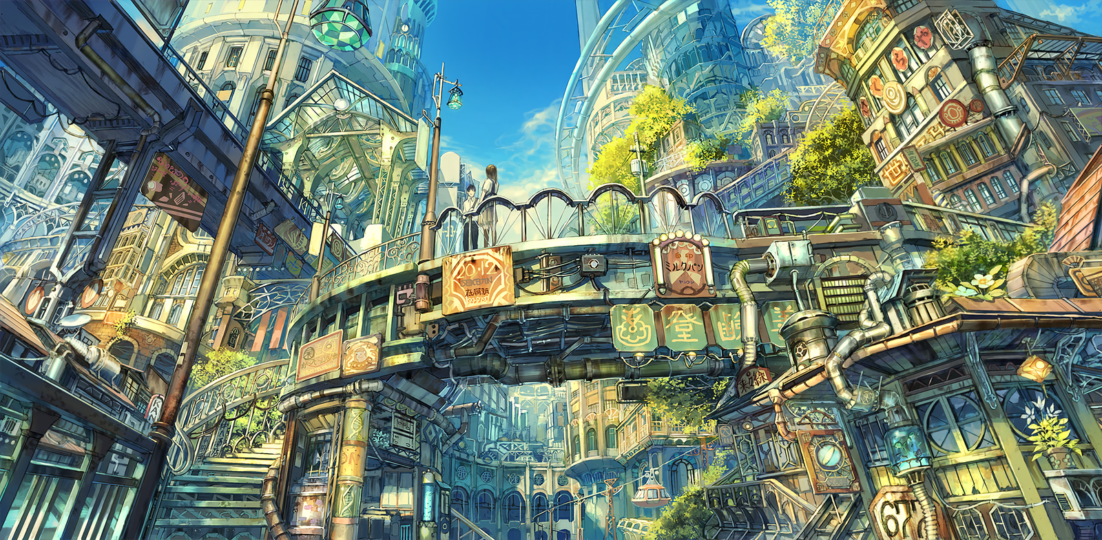 Solarpunk  City, Fantasy landscape, Eco city