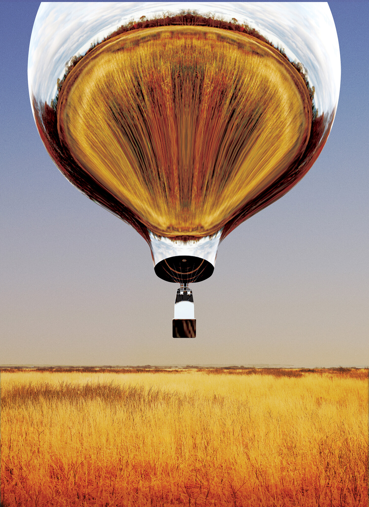 doug horizon aitken balloon air vineyard experience flying massachusetts point martha flux interiordesign skies roams rendering comes balloons mirrored courtesy