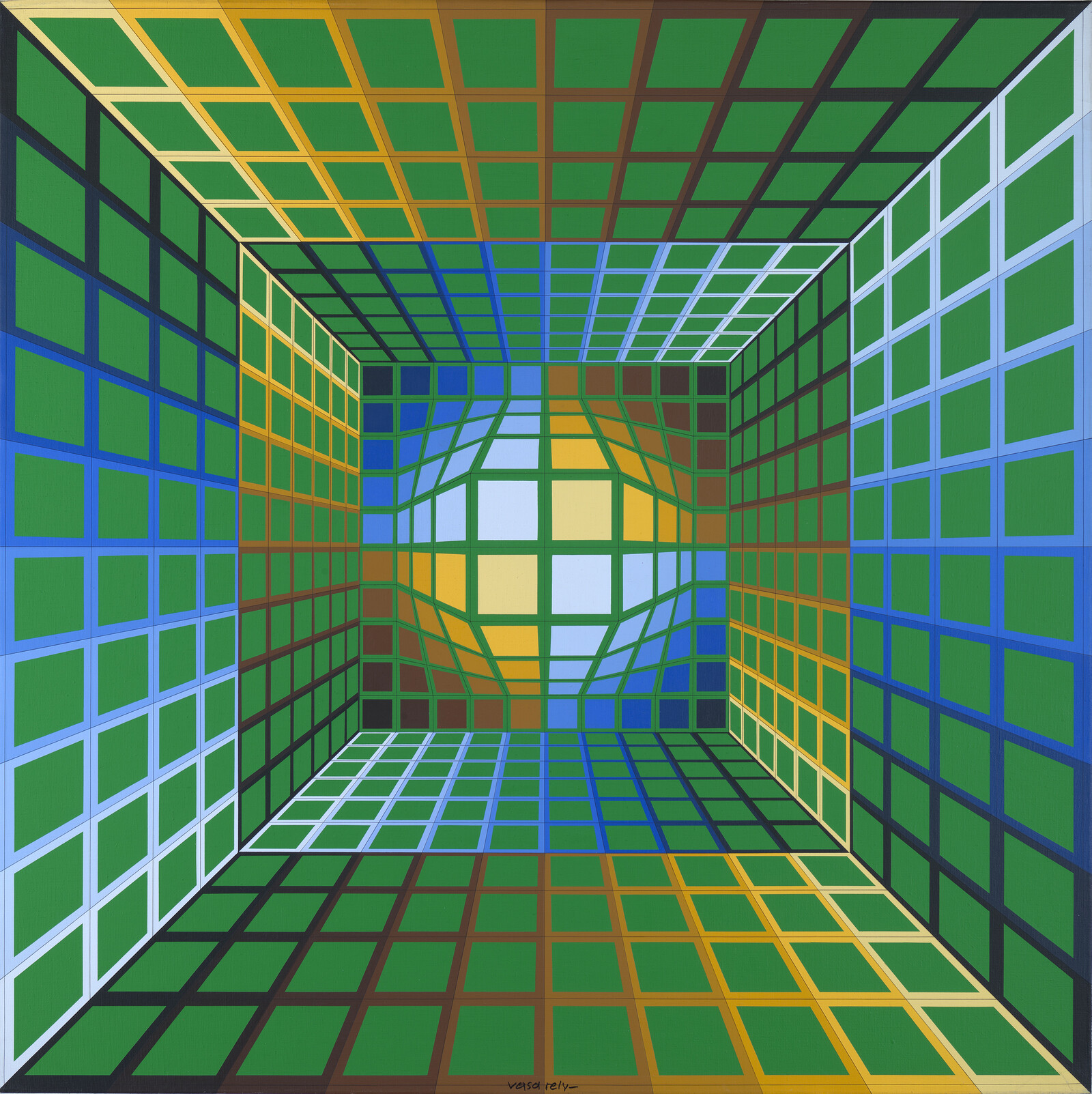 VICTOR VASARELY. Einstein in the Sky with Diamonds at Mazzoleni