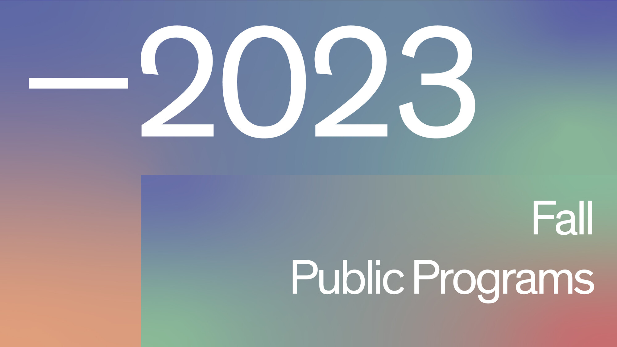 Fall 2023 public programs - Announcements - Vimarsana News