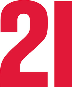 Number 2 Sticker Red