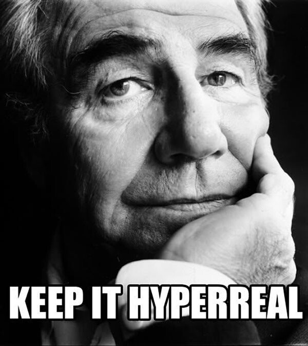 Overcoming Internet Disillusionment On The Principles Of Meme - a meme featuring jean baudrillard posted at loltheorists livejournal com