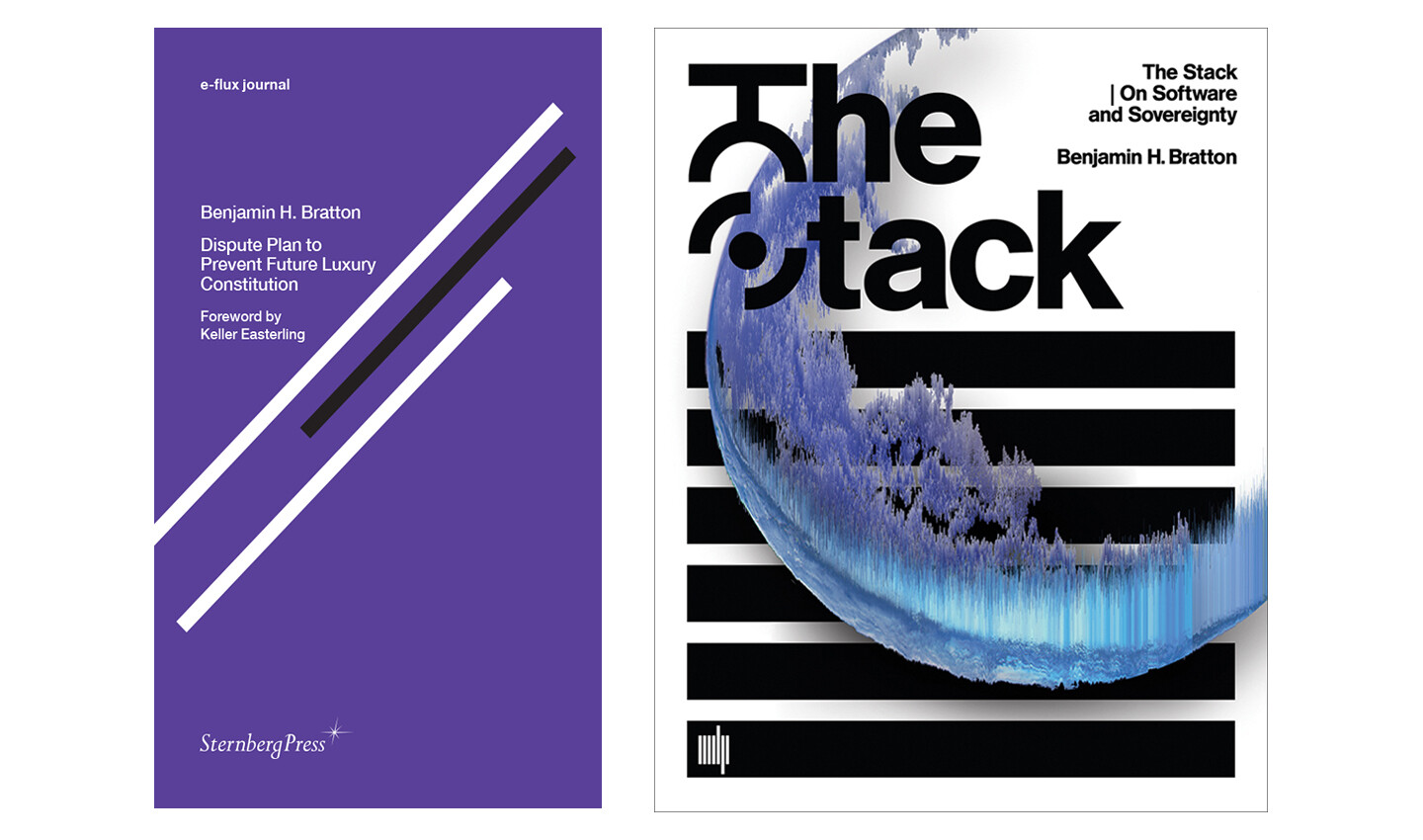 Dual book launch with Benjamin H. Bratton at the Center for Transformative Media
