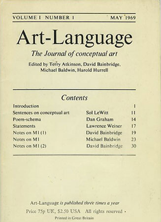 One And Three Ideas Conceptualism Before During And After Conceptual Art Journal 29 November 2011 E Flux