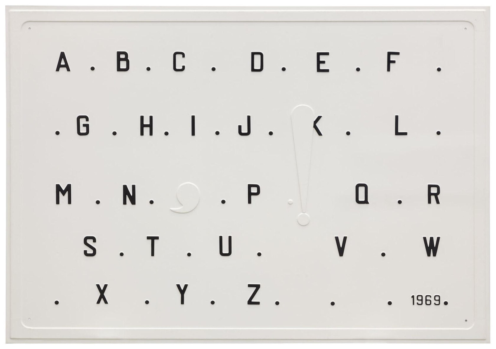 Alphabets Visual Acuity Testing Chart, Plastic