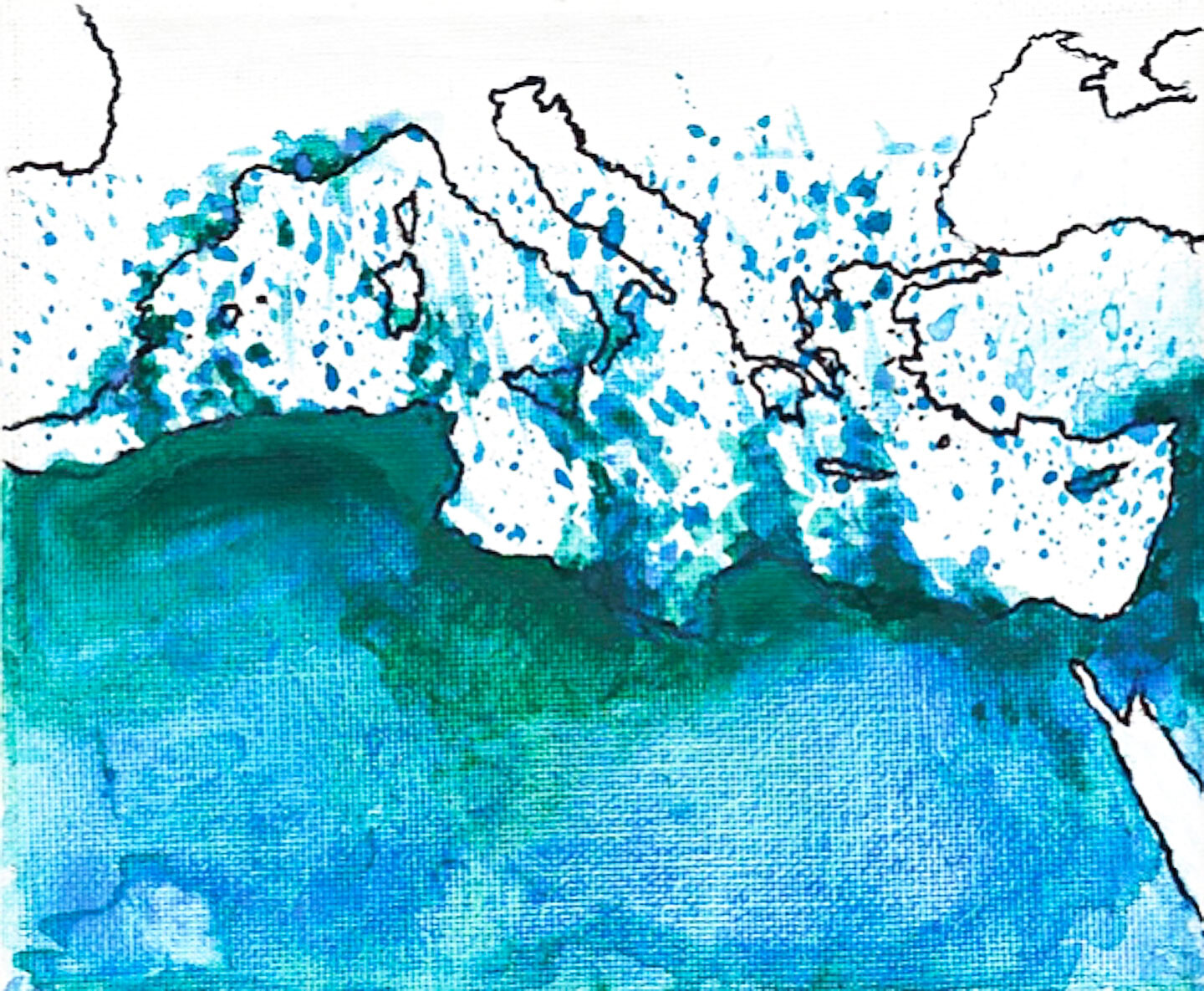 Schematic Map of the Mediterra [IMAGE]